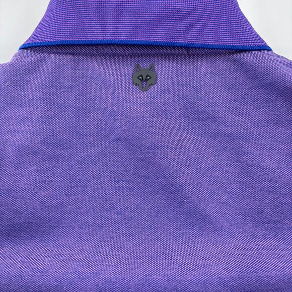 Greyson Mens Small Purple Short Sleeve Cotton Blend Golf Polo Shirt - Picture 7 of 7